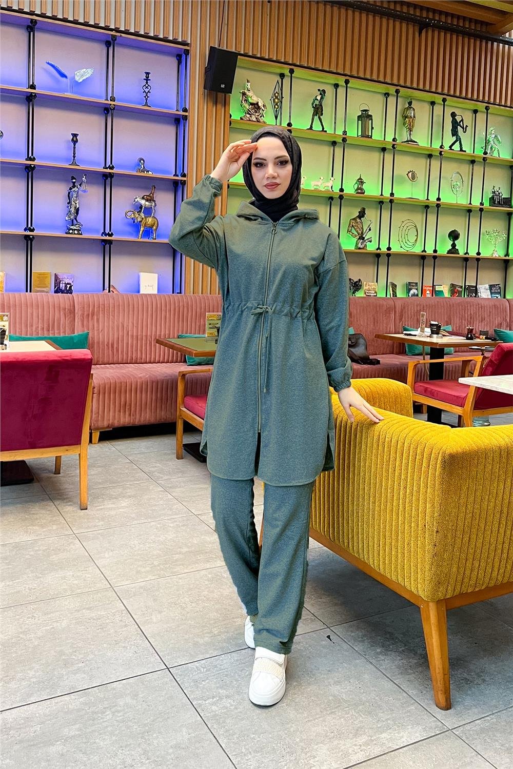 Kapşonlu Tunik - HAKİ