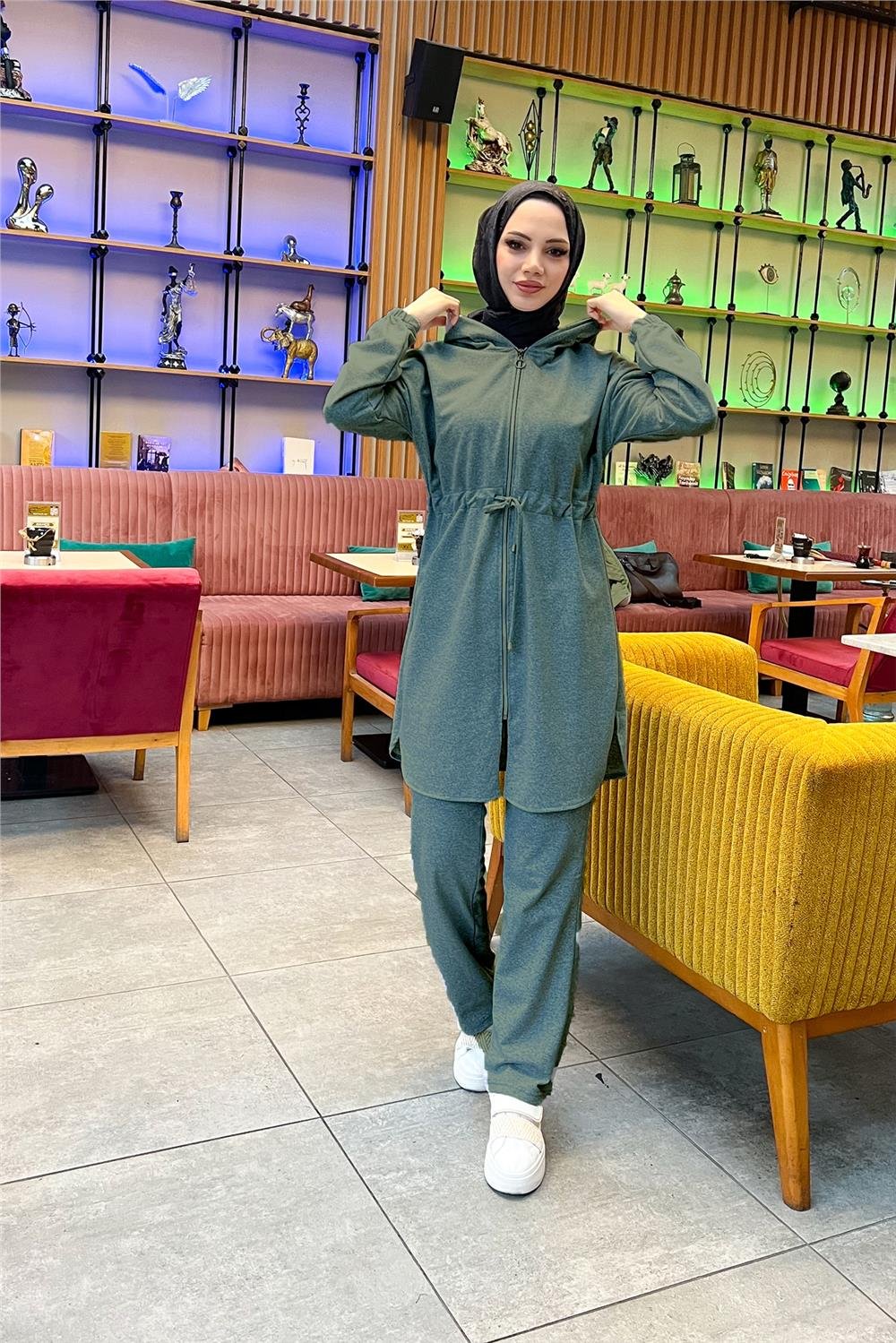 Kapşonlu Tunik - HAKİ