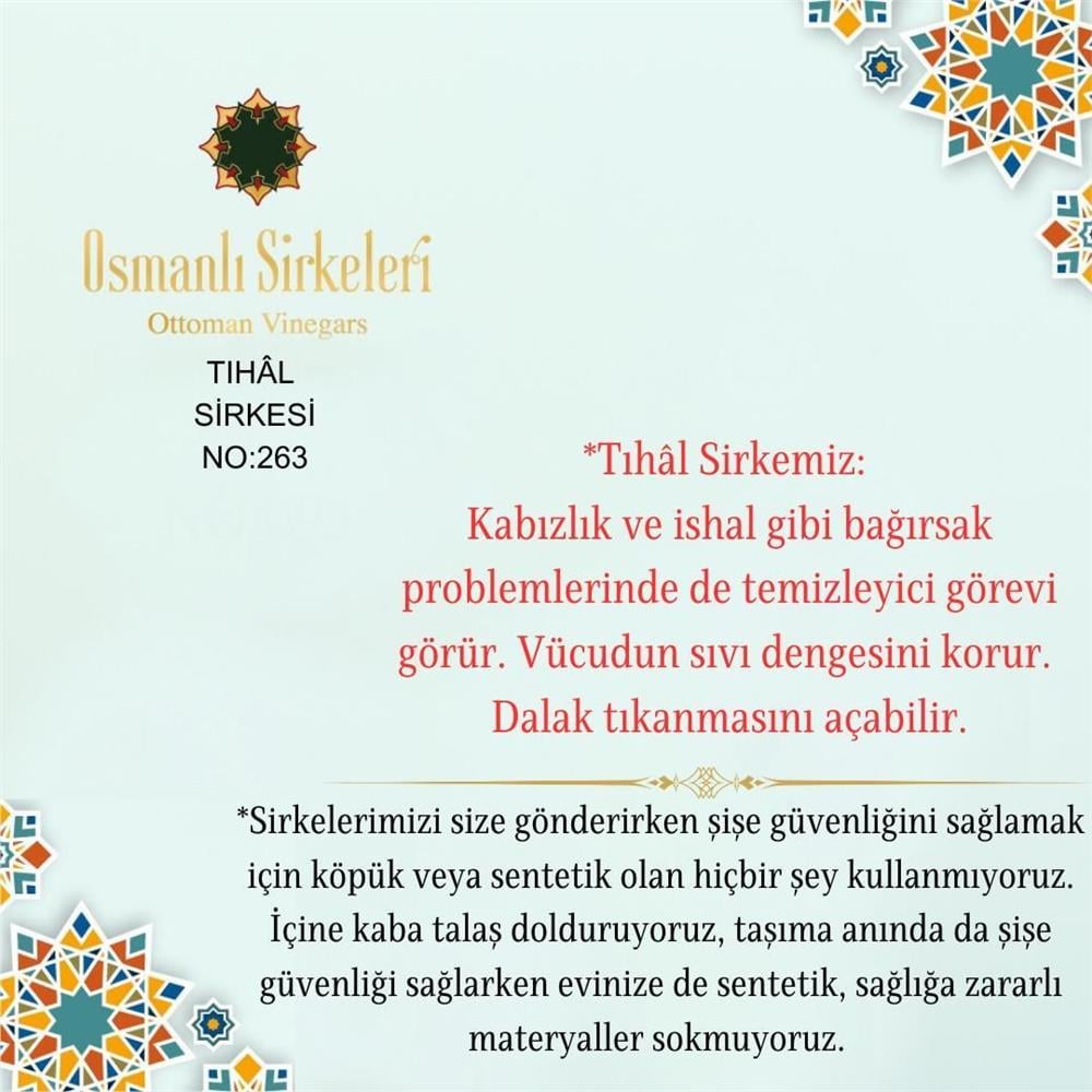 Karışım İnfüzyon - 04. Tıhâl Sirkesi  - 500 ml