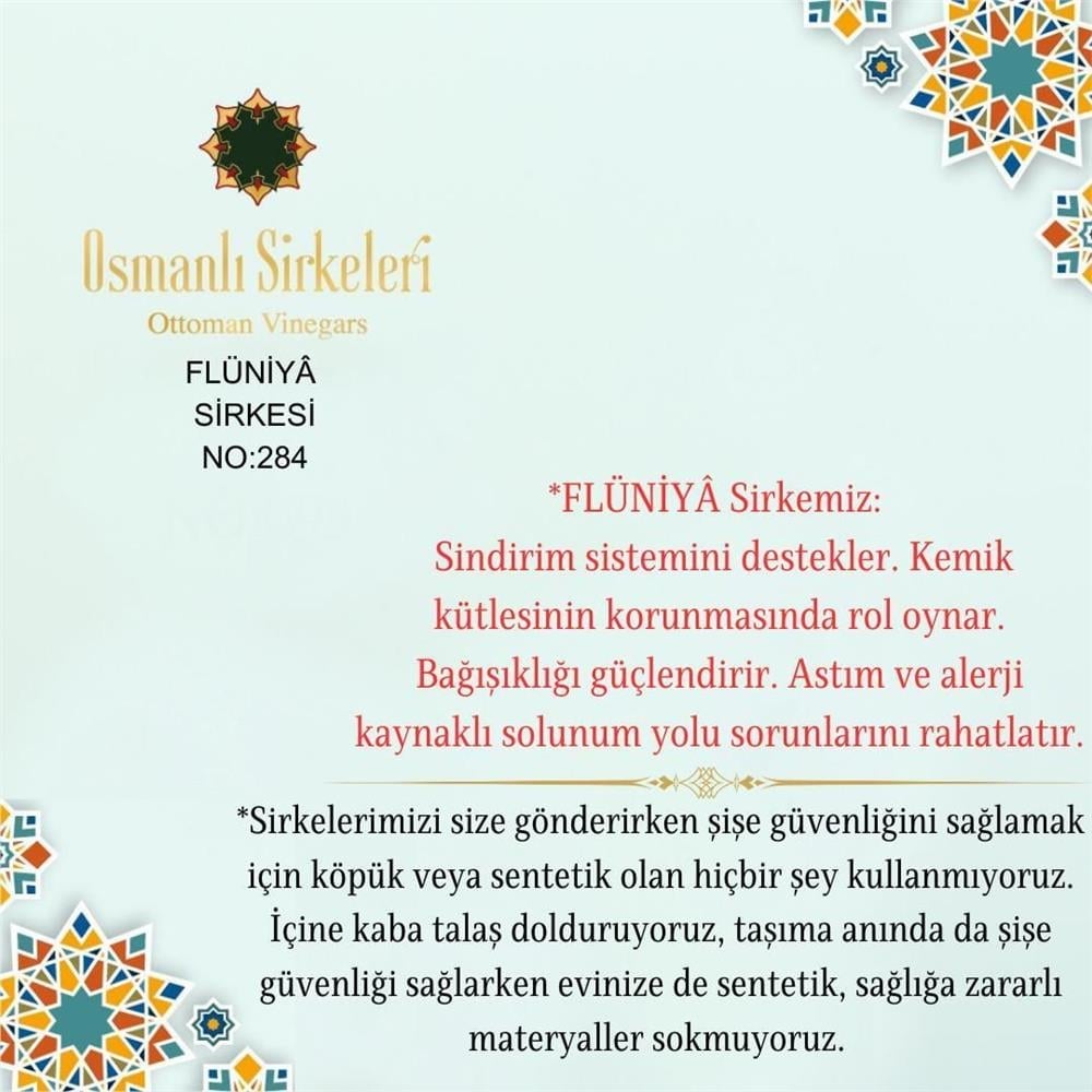 Karışım İnfüzyon - 04. Flüniyâ Sirkesi  - 500 ml