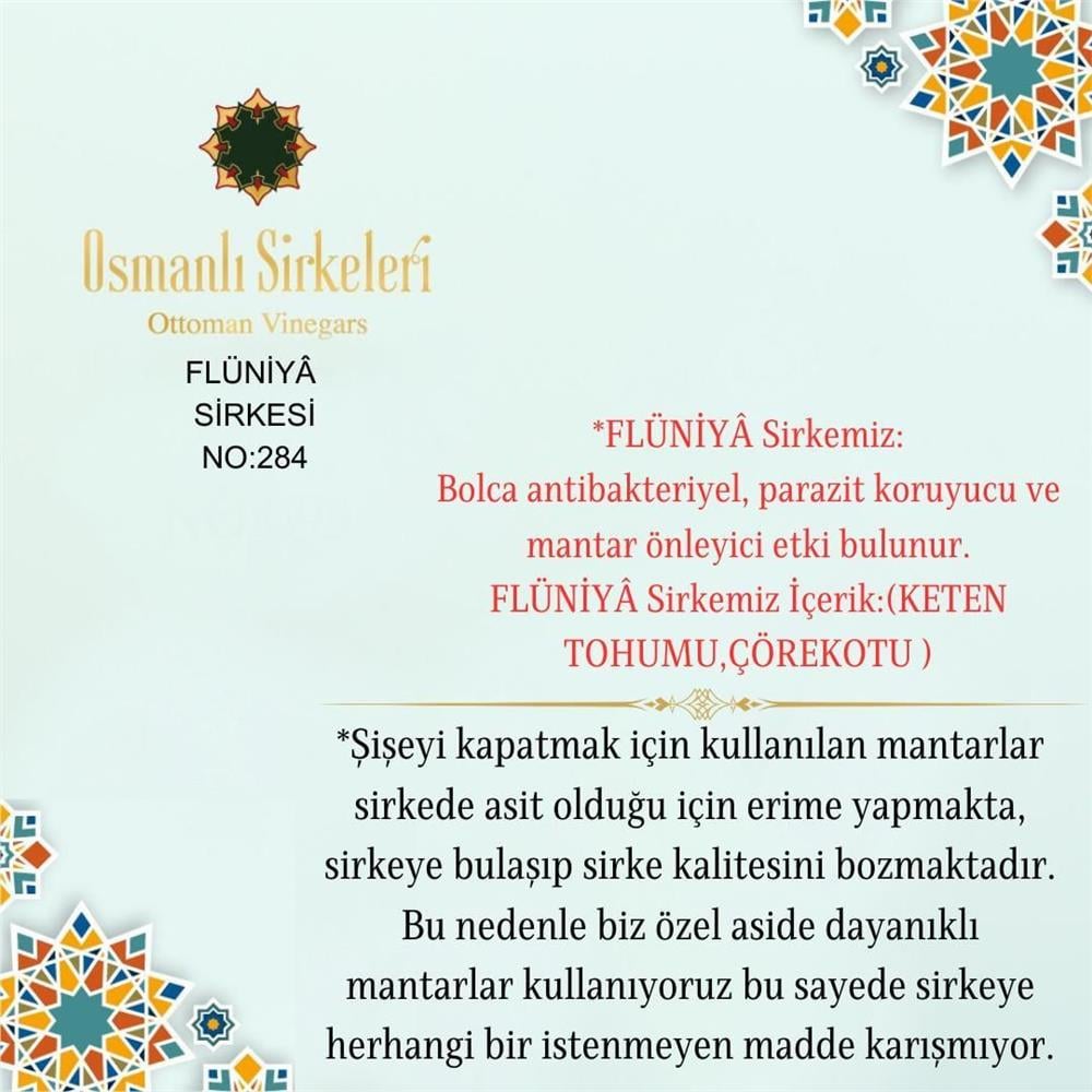 Karışım İnfüzyon - 04. Flüniyâ Sirkesi  - 500 ml