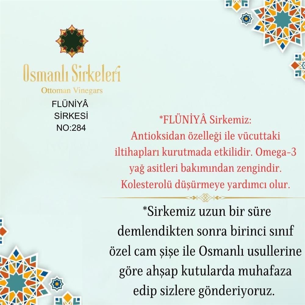 Karışım İnfüzyon - 04. Flüniyâ Sirkesi  - 500 ml