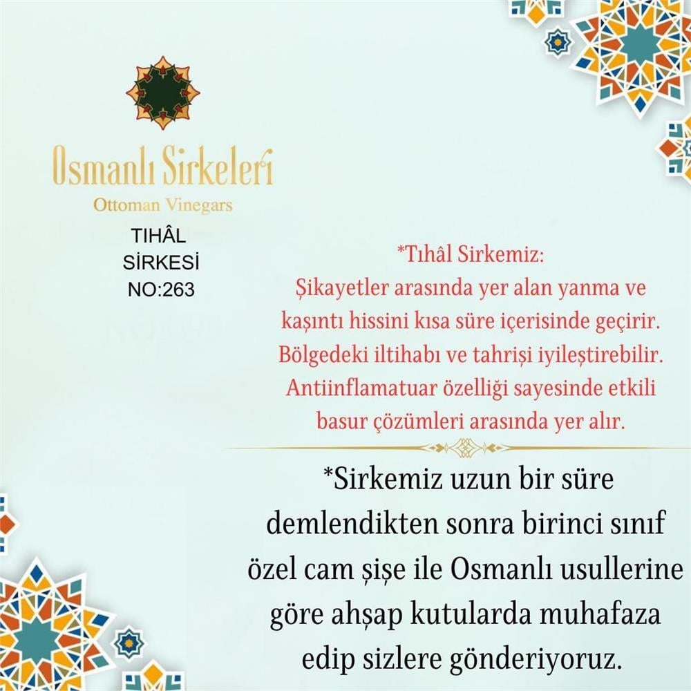 Karışım İnfüzyon - 04. Tıhâl Sirkesi  - 500 ml