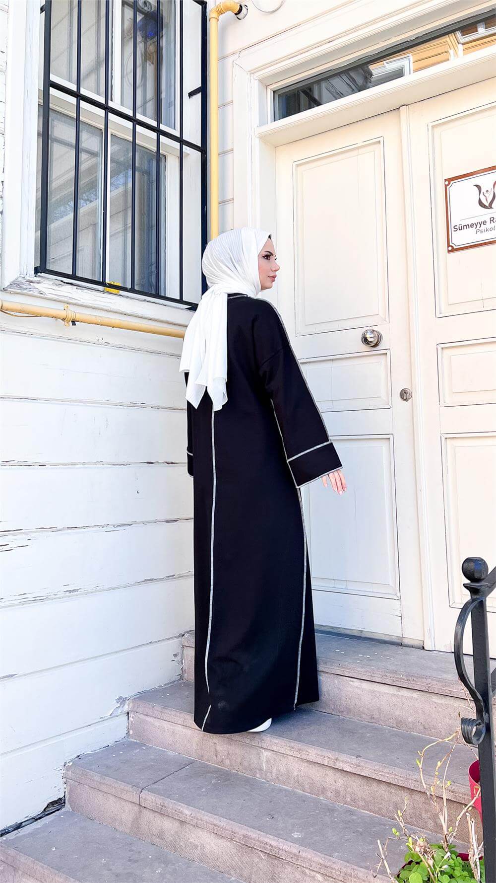 Mevlana Oversize Pamuklu Elbise - 71167 - Lacivert
