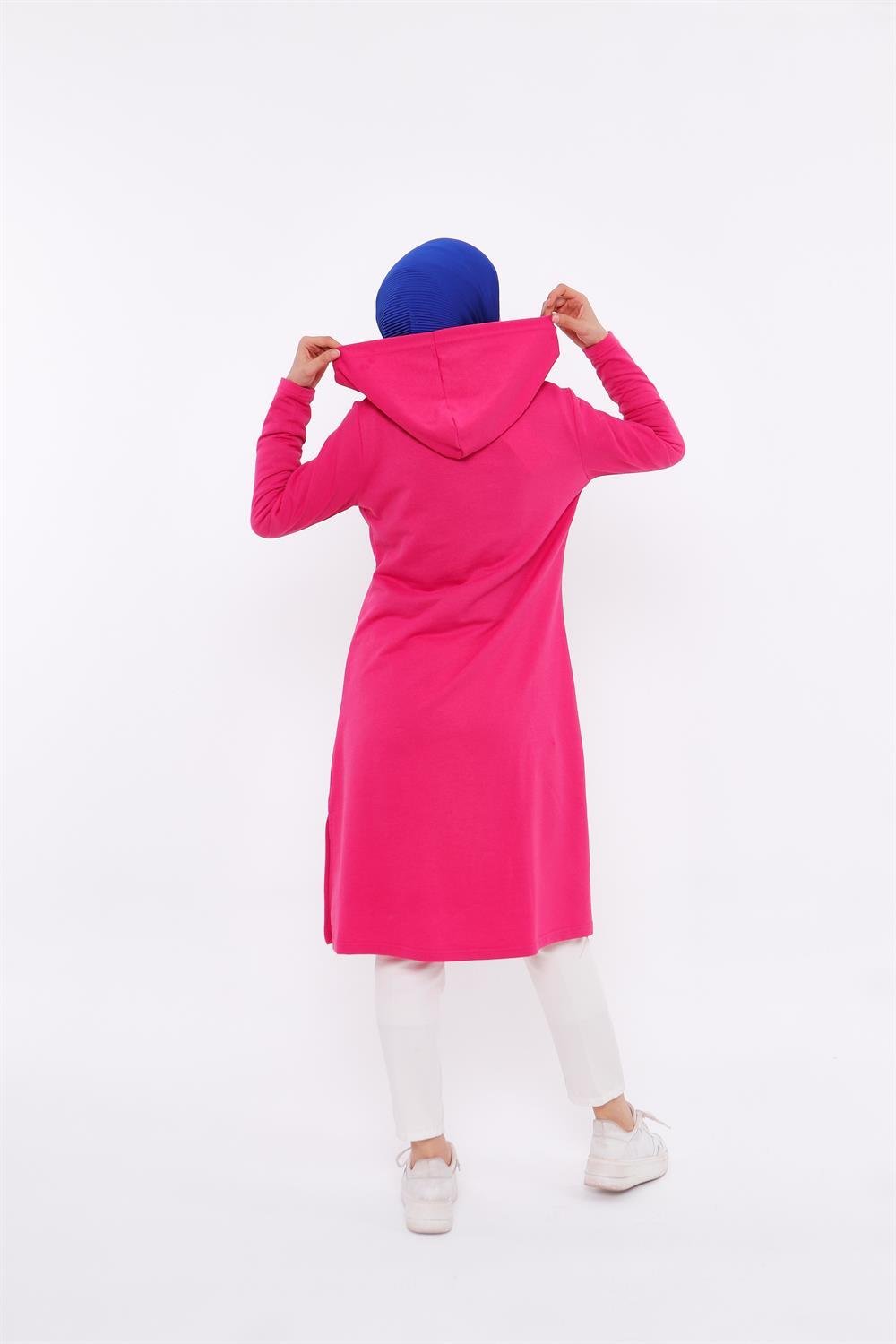 Midi Boy Sweatshirt Fuşya
