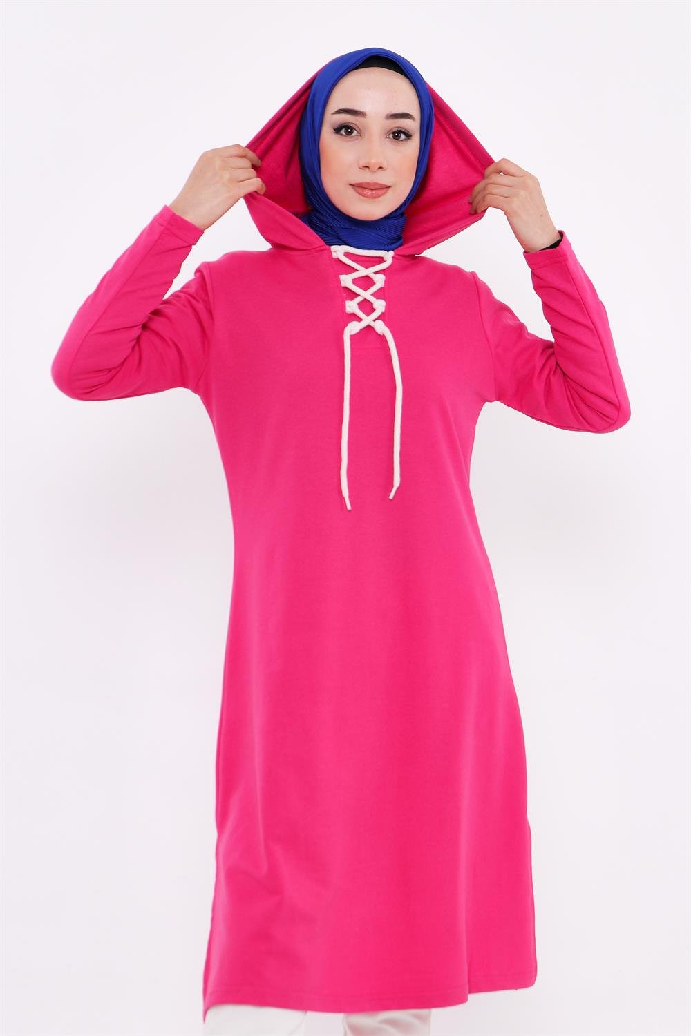Midi Boy Sweatshirt Fuşya