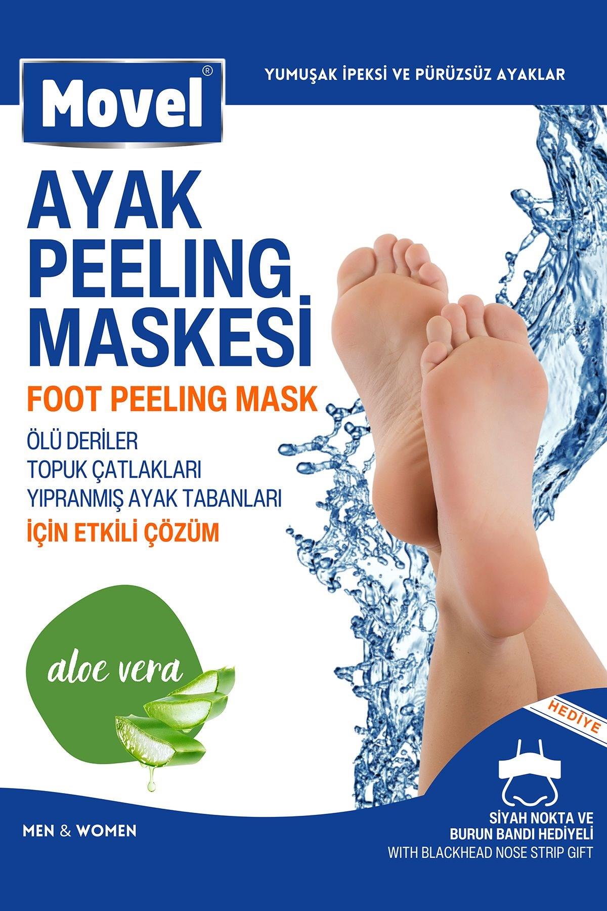 Movel Ayak Peeling Maskesi Aloe Veralı