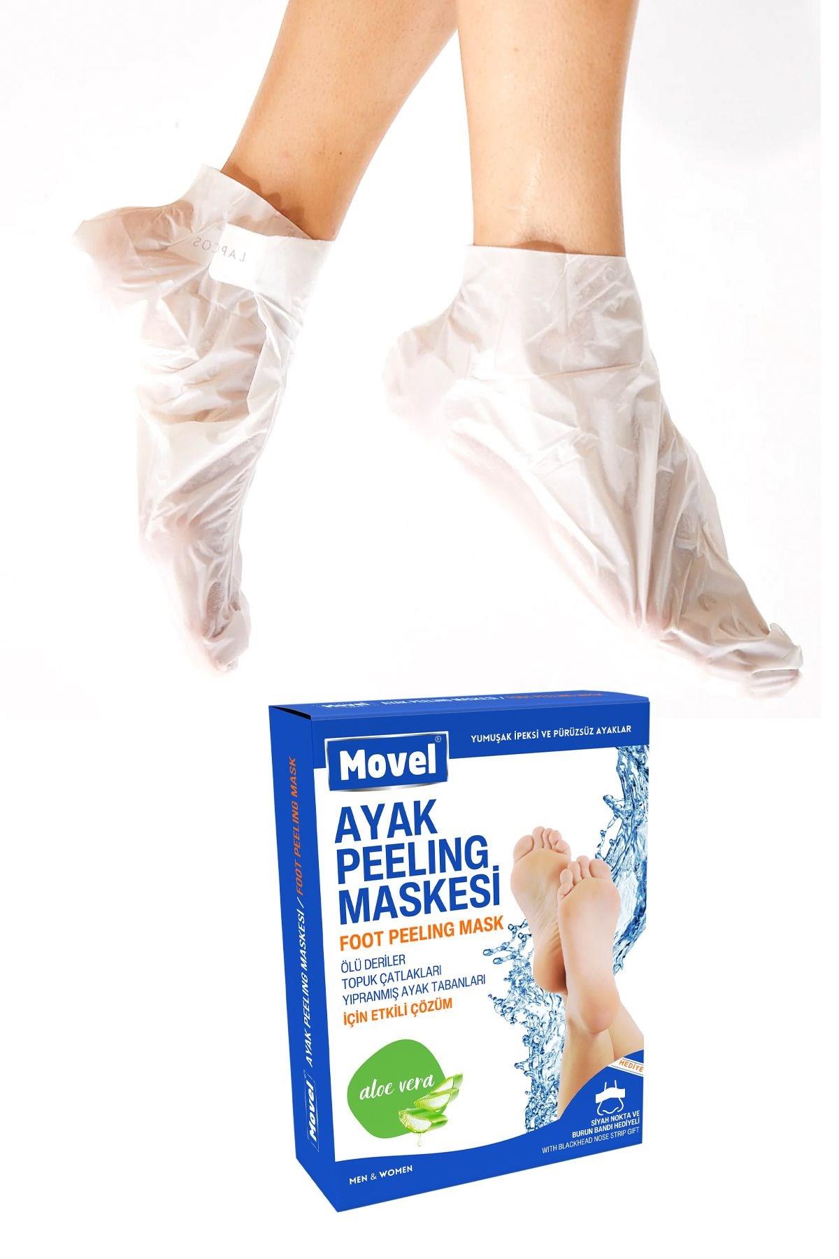 Movel Ayak Peeling Maskesi Aloe Veralı