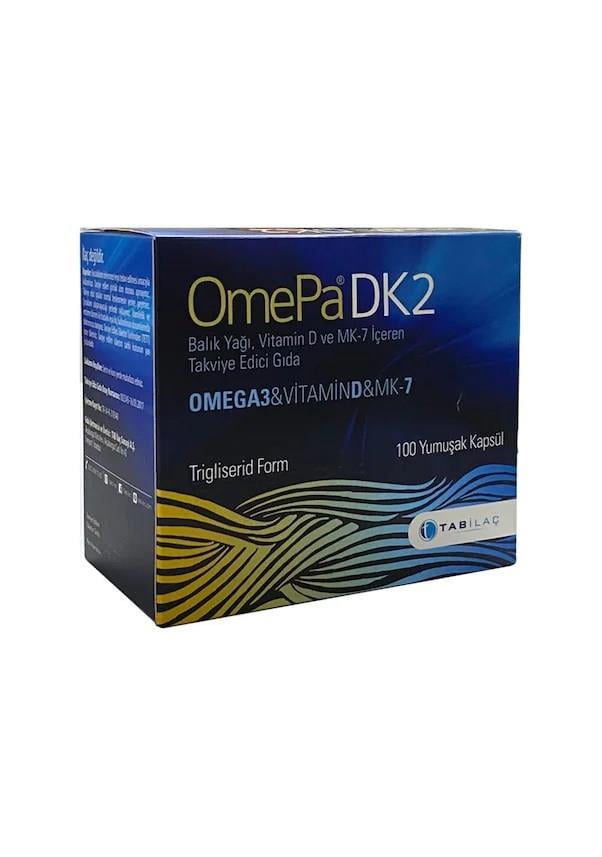 Omepa DK2 Omega 3 & Vitamin D & MENAQ7 100 Yumuşak Kapsül