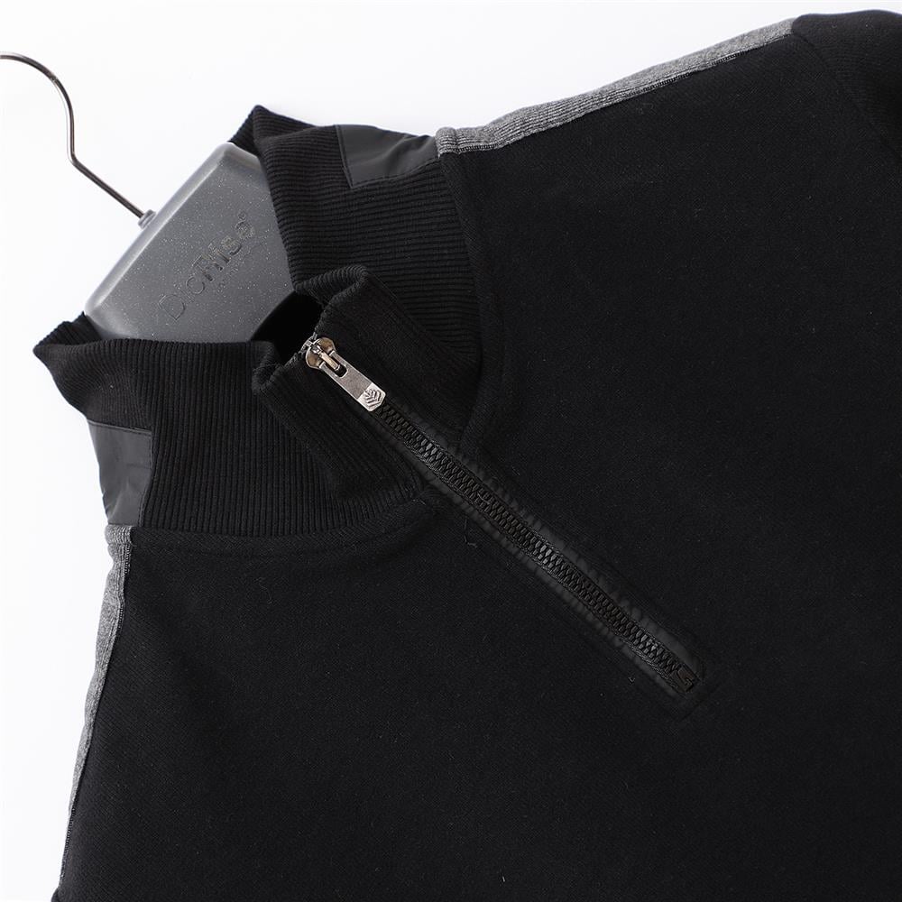 Uzun Kol Yarı Fermuarlı Erkek Sweat - PPS-4205 - Siyah