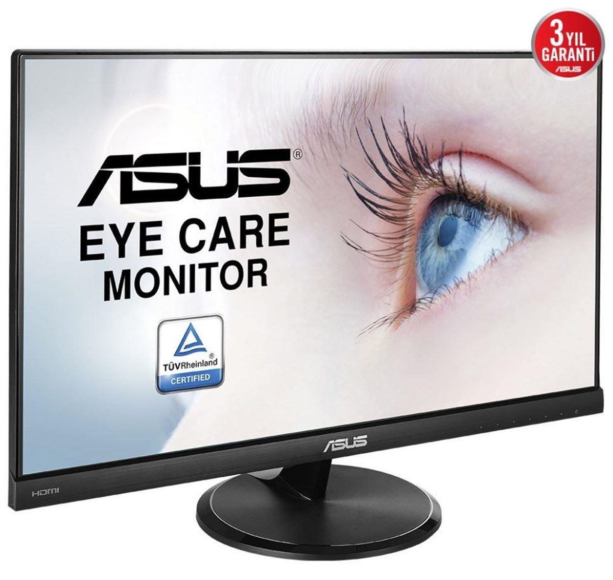 23 ASUS VC239HE IPS 5MS 60MHZ 1XHDMI FHD 1920X1080 EYE CARE FLICKER-FREE DÜŞÜK MAVİ IŞIK ÇERÇEVESİZ VESA SİYAH