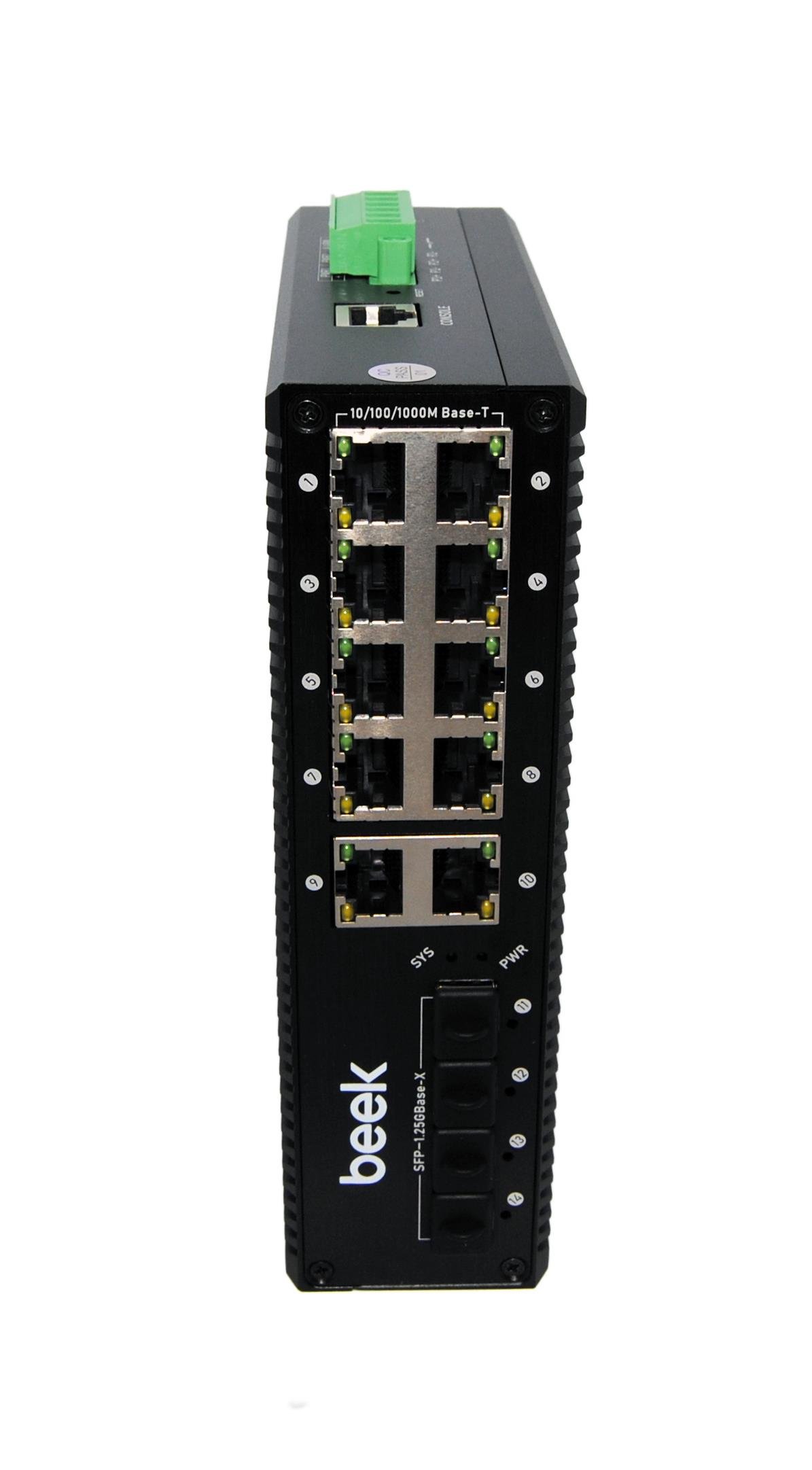 8ports Gigabit Industrial POE Switch with 4G SFP