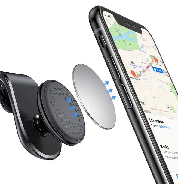 Araba Klimasına Takılan Mandallı 360 Mıknatıslı Telefon Tutucu 