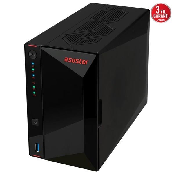 ASUSTOR AS5402T-4GB CELERON N5105-4GB RAM-2-diskli Nas Sunucu (Disksiz)