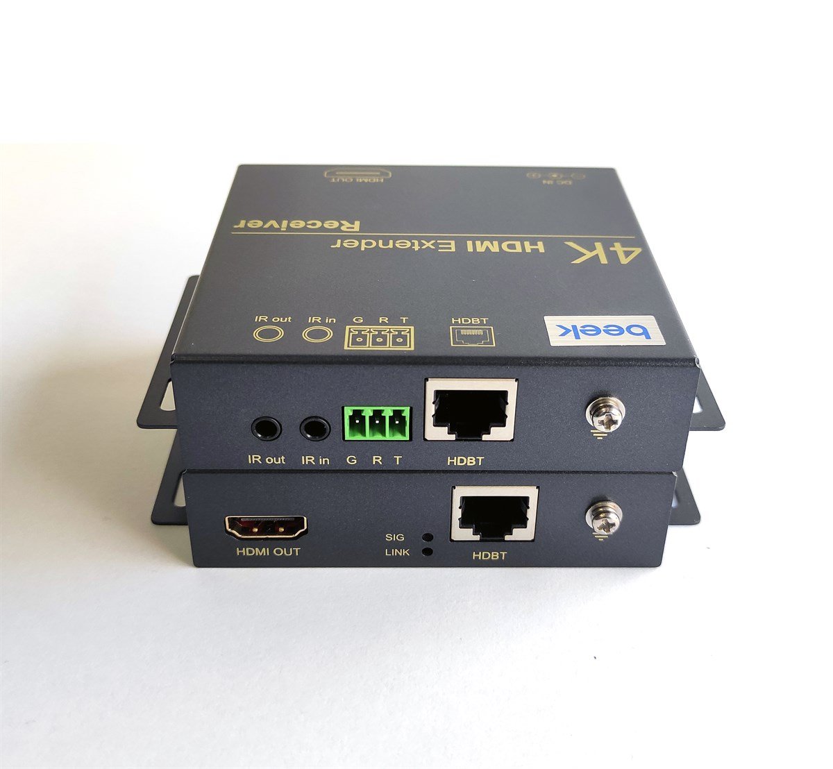 Beek 4K HDMI Sinyal Uzatma Cihazı, 70m/4K60Hz, 100m/1080P, Alıcı (Receiver) ve Verici (Transmitter) Birim dahil<br>
Beek 4K@60Hz HDMI Extender, 70m/4K60Hz, 100m/1080P