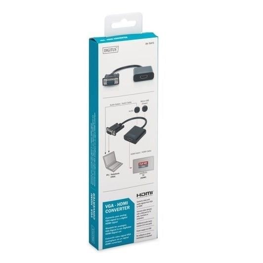 DIGITUS DA-70473 VGA-Hdmı Çevirici +Ses
