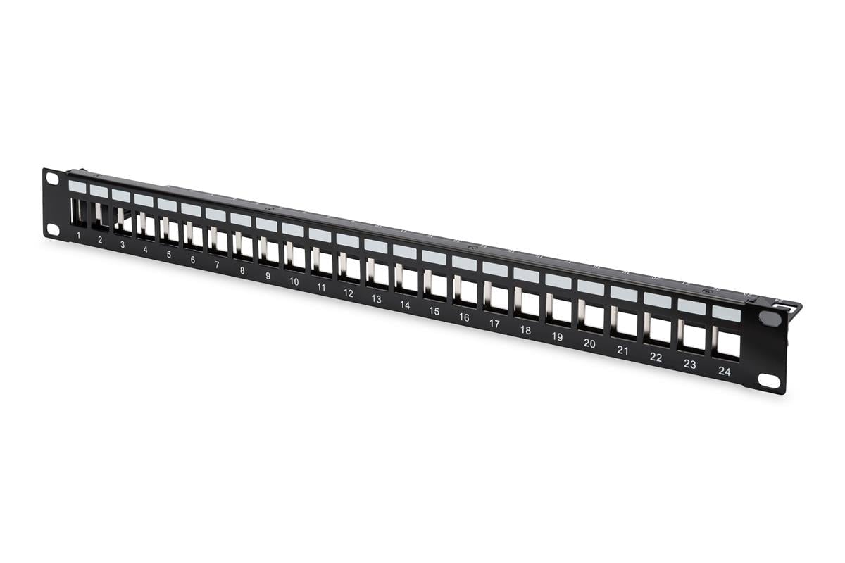 DIGITUS DN-91411 24PORT RAF TİPİ PPANEL 1U SİYAH