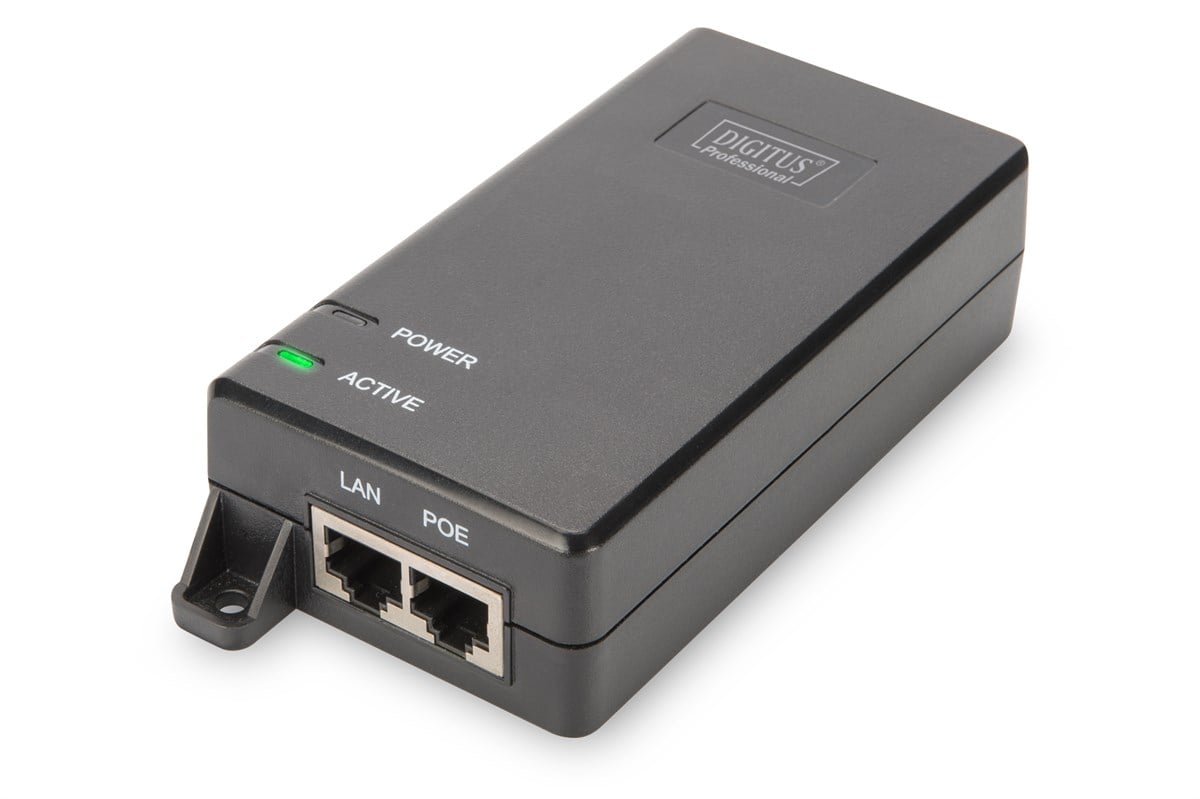 Digitus Gigabit Ethernet PoE+ Injector, 802.3at Güç Pinleri: 4/5(+),7/8(-), 30W<br>
Digitus Gigabit Ethernet PoE+ Injector, 802.3at Power Pins:4/5(+),7/8(-), 30W