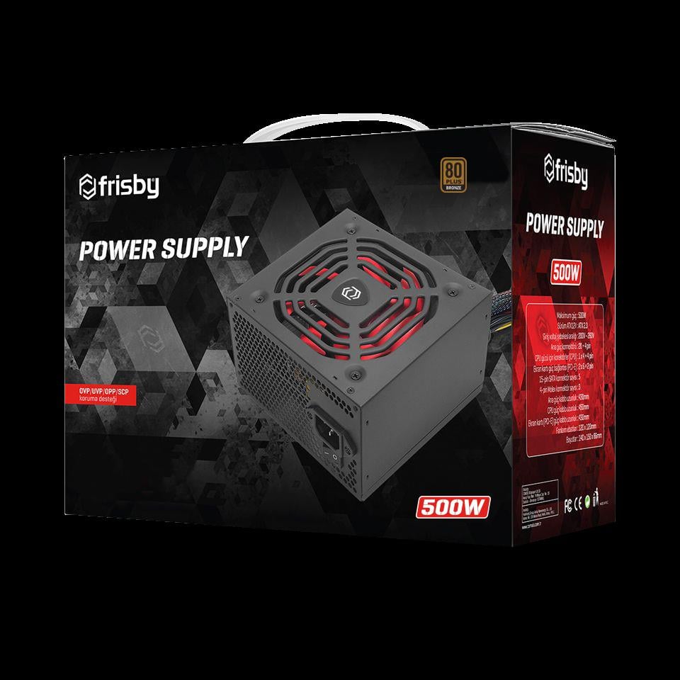 FRISBY FR-PS5080P 500W 80+ POWER SUPPLY