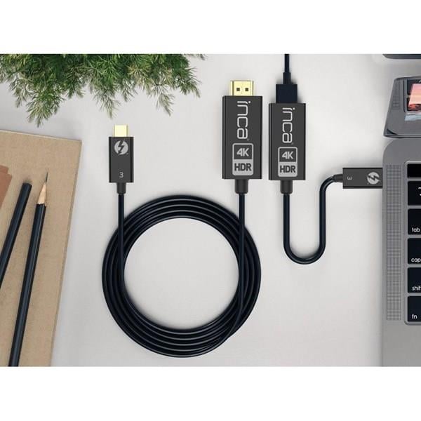 INCA ITCH-30 1.8metre TYPE-C - HDMI Görüntü Kablosu 4K 60Hz