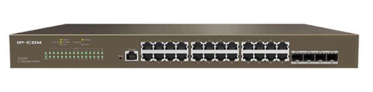 IP-COM G5328F 24 PORT GIGABIT + 4XSFP UPLINK L3 YONETILEBILIR RACKMOUNT SWITCH