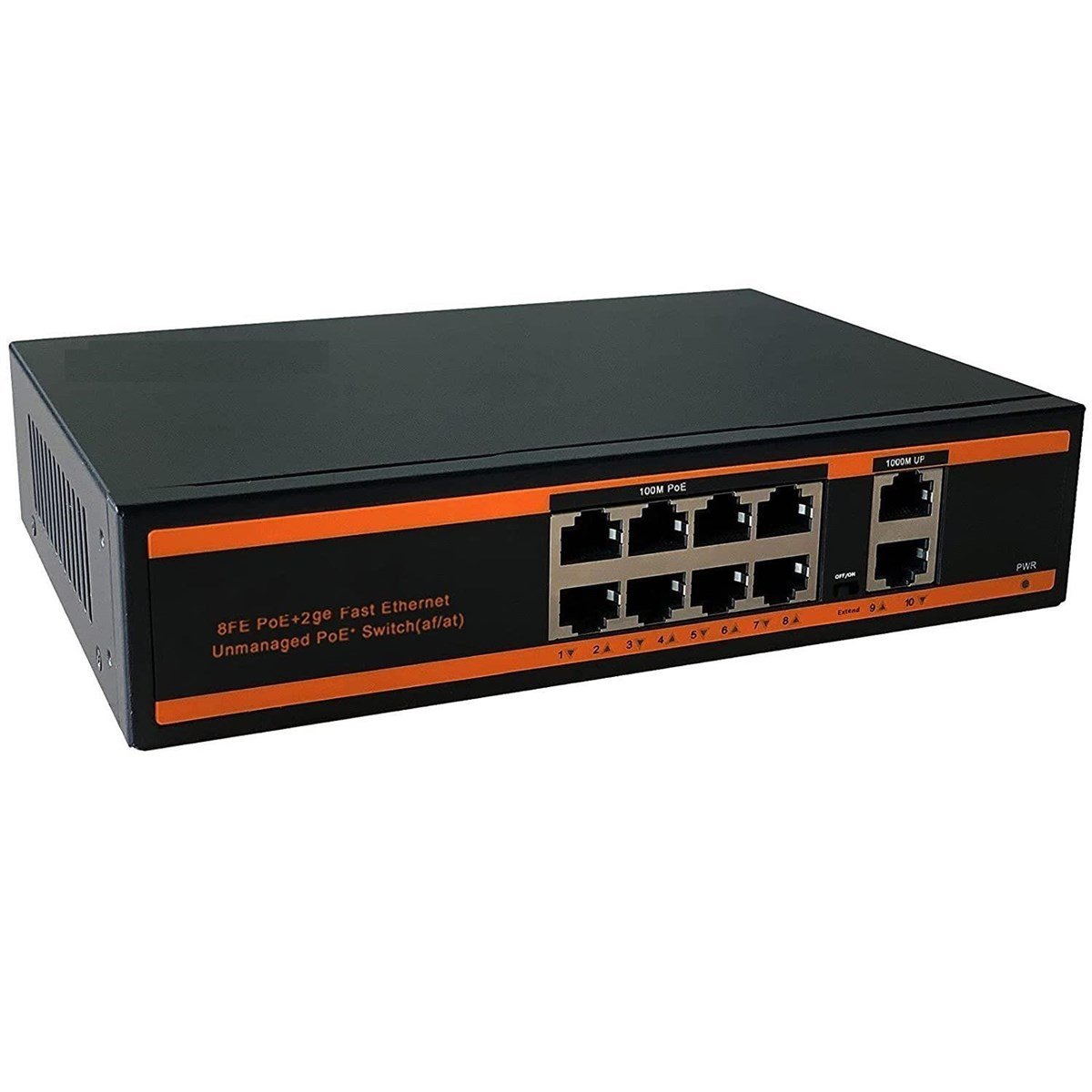 SENSEI POE-8022-150W 8X10/100+2X GIGABIT UPLINK 150W 250 METRE POE SWITCH