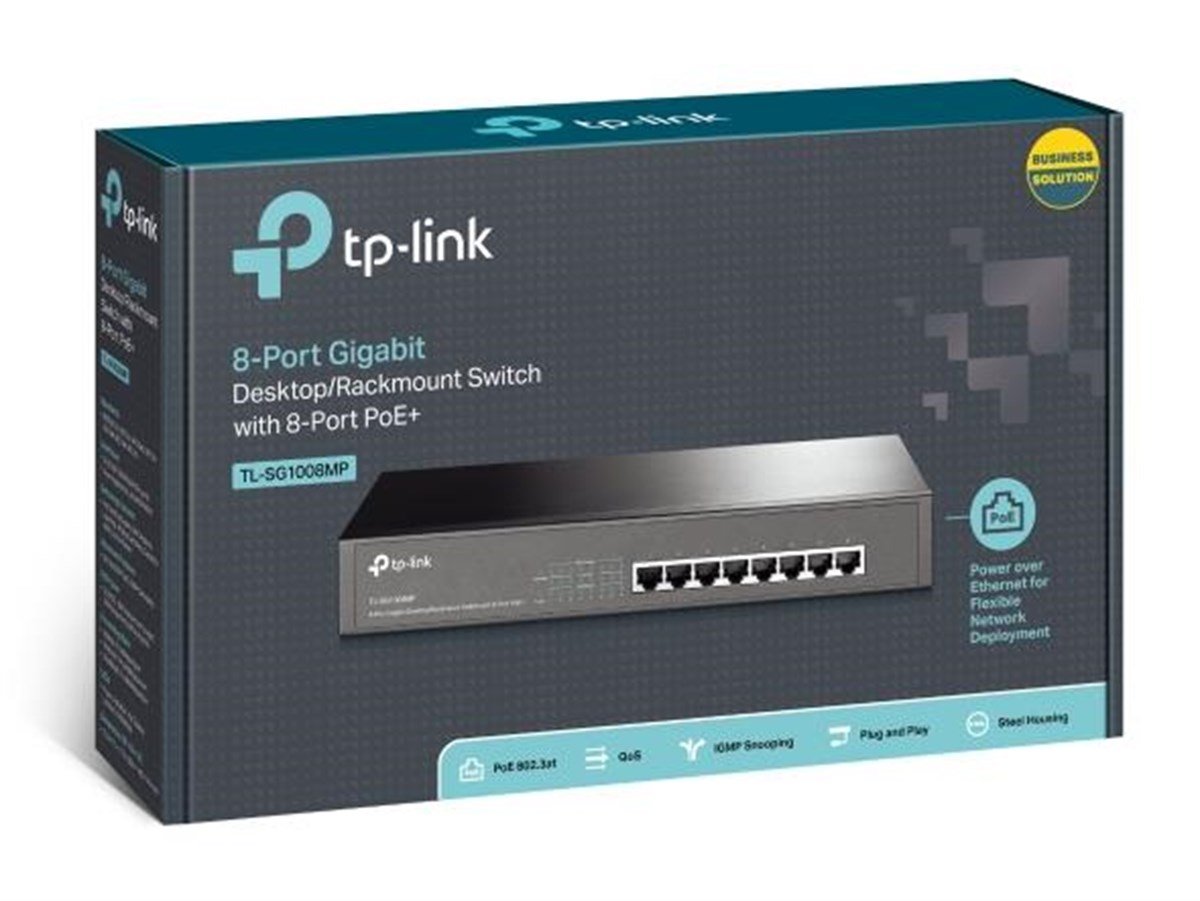 TP-LINK TL-SG1008MP 8 PORT GIGABIT POE+ SWITCH