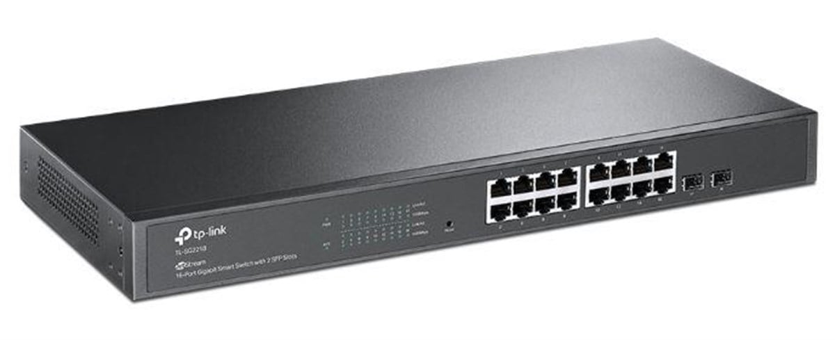 TP-LINK TL-SG2218 16 PORT GIGABIT+2 SFP YONETILEBILIR RACMOUNT JETSTREAM SWITCH