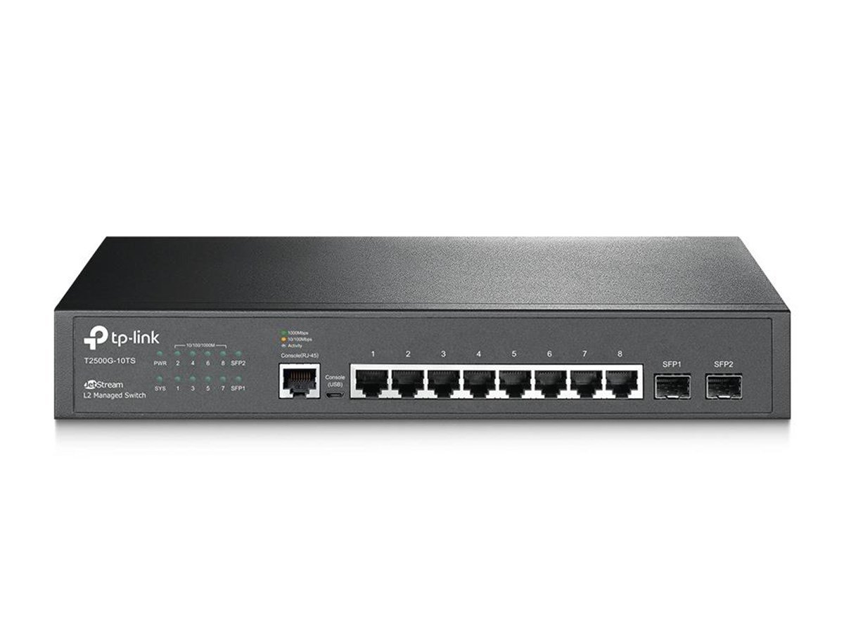TP-LINK TL-SG3210 8 PORT GIGABIT+2XGB SFP L2 YONETILEBILIR RACKMOUNT SWITCH