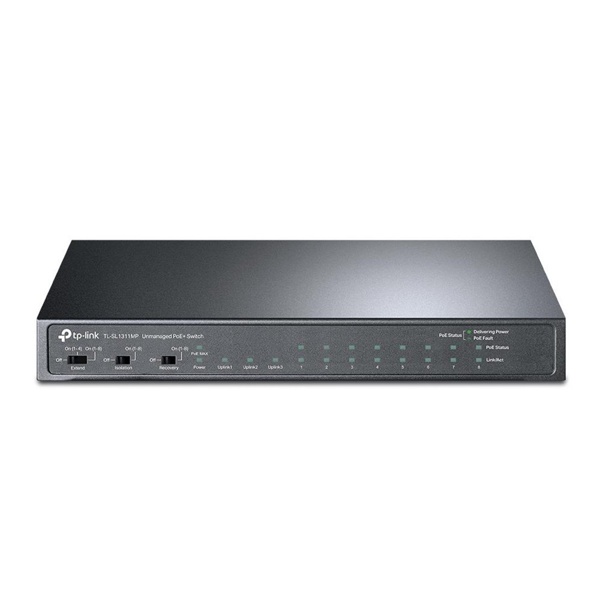 TP-LINK TL-SL1311MP 8 PORT 10/100+2XGB RJ45 UPLINK + 1XGBIT SFP 250 METRE 124W POE SWITCH