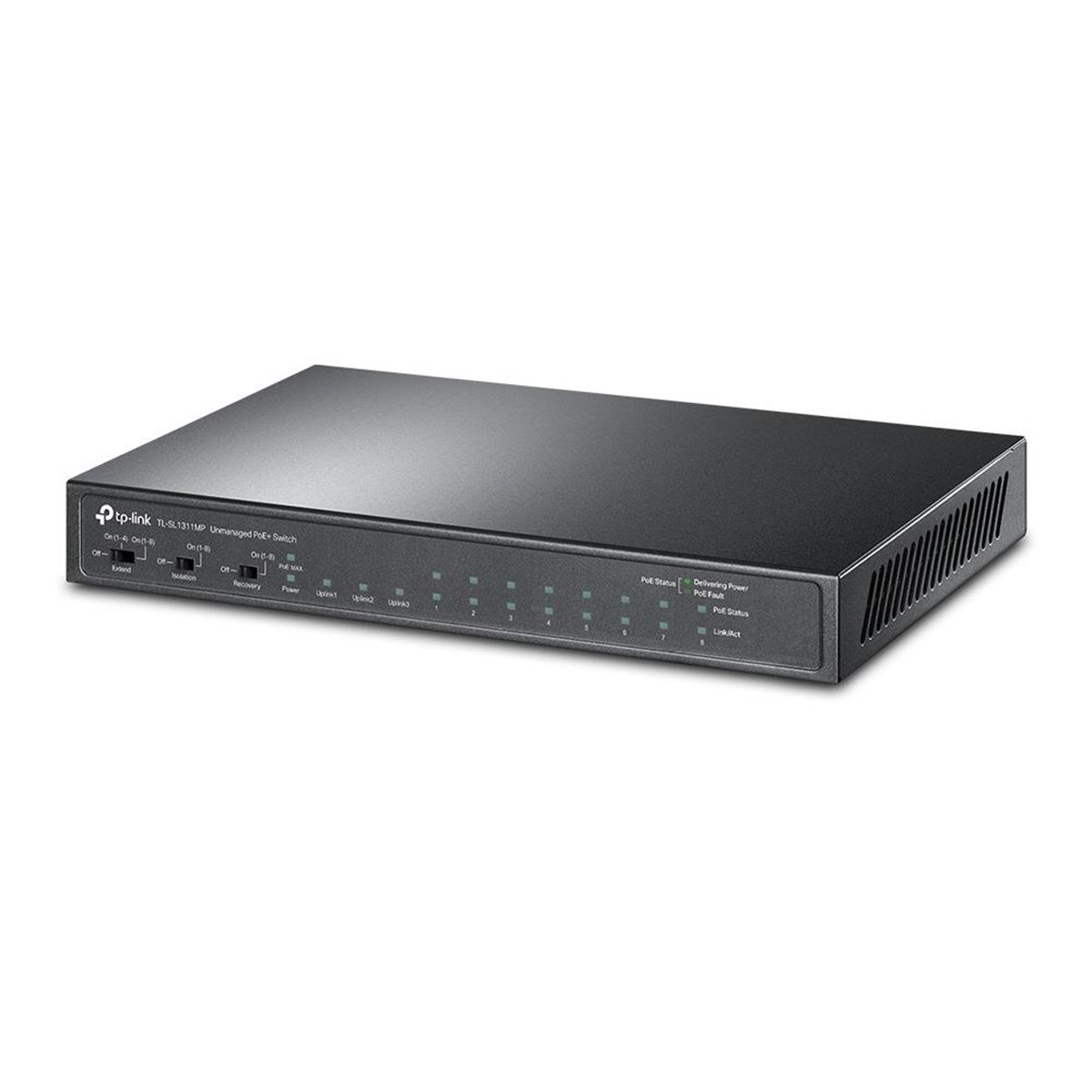 TP-LINK TL-SL1311MP 8 PORT 10/100+2XGB RJ45 UPLINK + 1XGBIT SFP 250 METRE 124W POE SWITCH