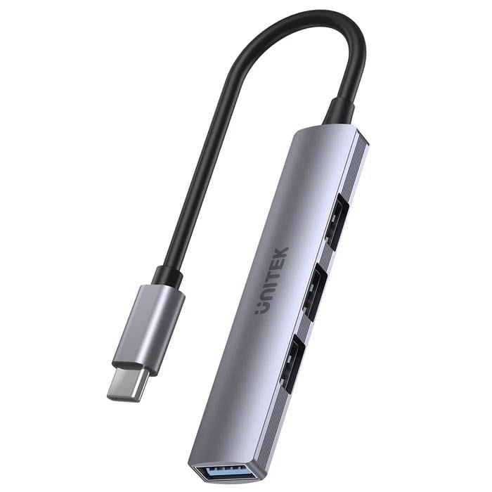 UNITEK TYPE-C TO 4 PORT USB HUB (USB3.0 + 3xUSB2.0) (H1208B)