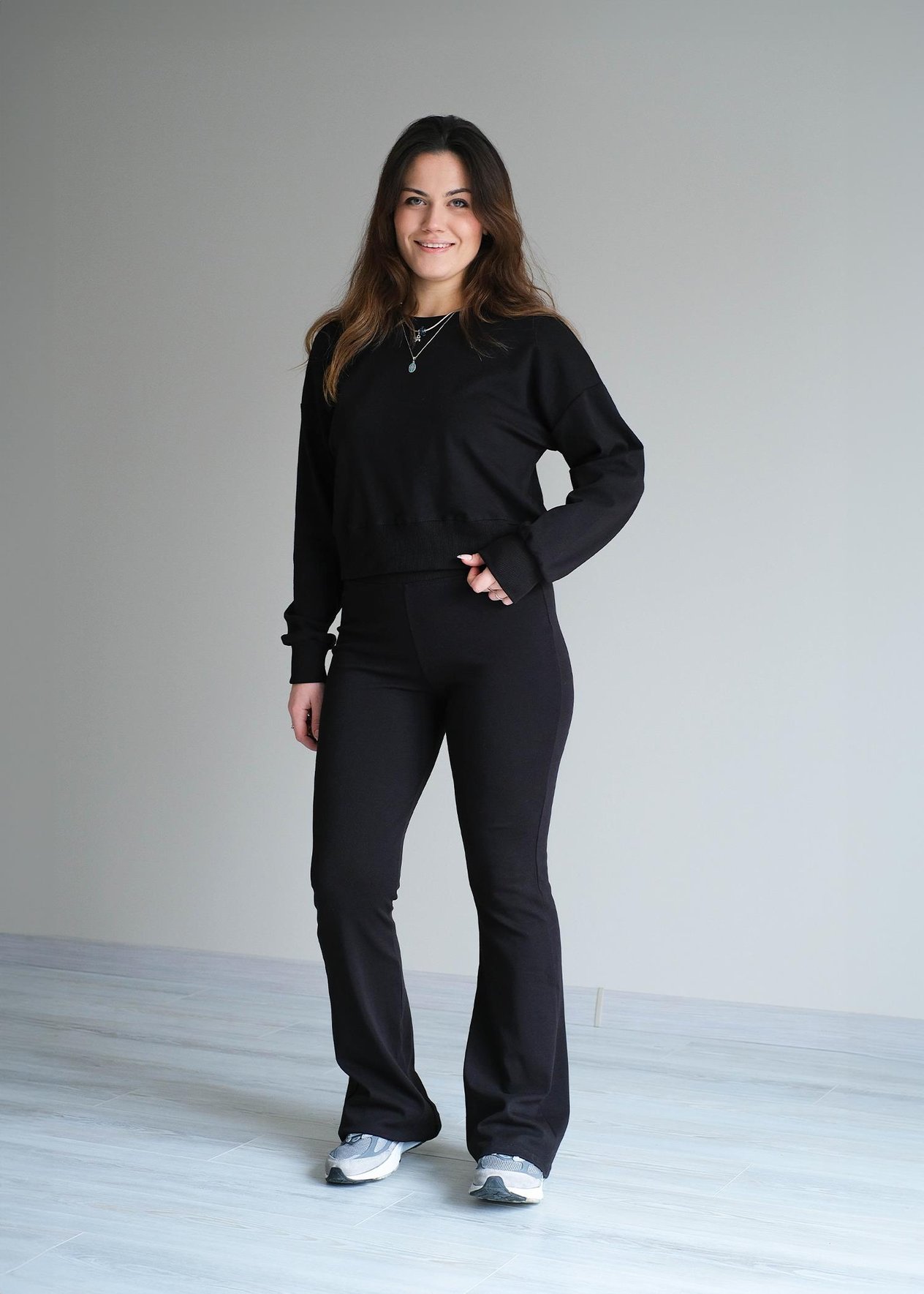Bershka Ribanalı Takım Siyah
