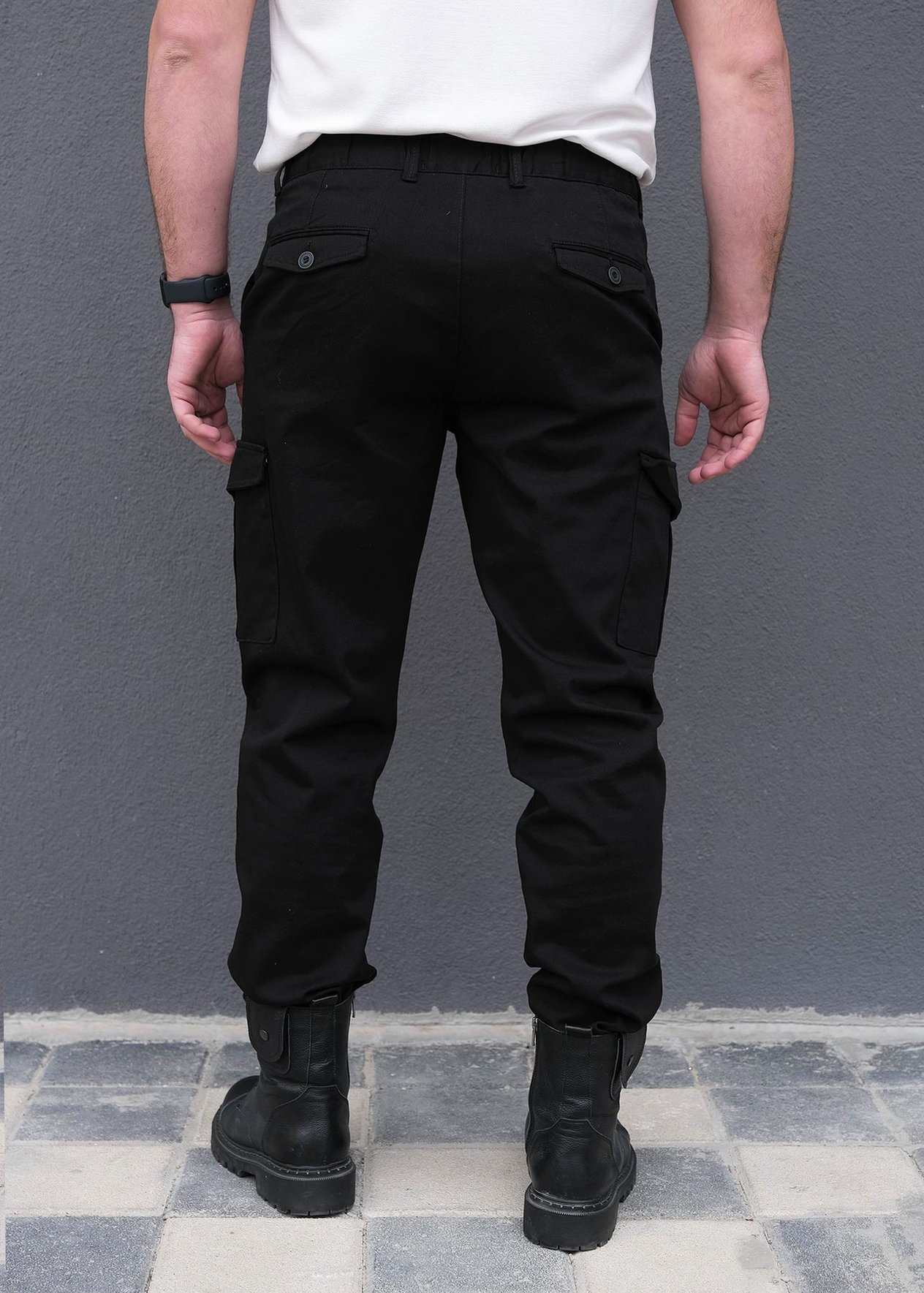 Erkek Kargo Cep Pantolon 1073LAV25K Siyah