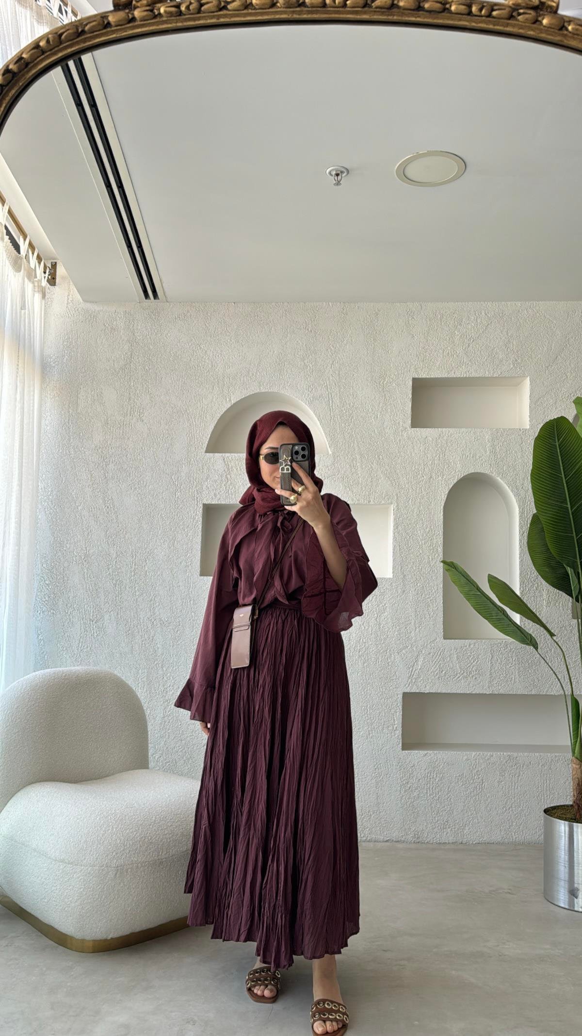 H&M Pamuk Vual Takım Bordo 