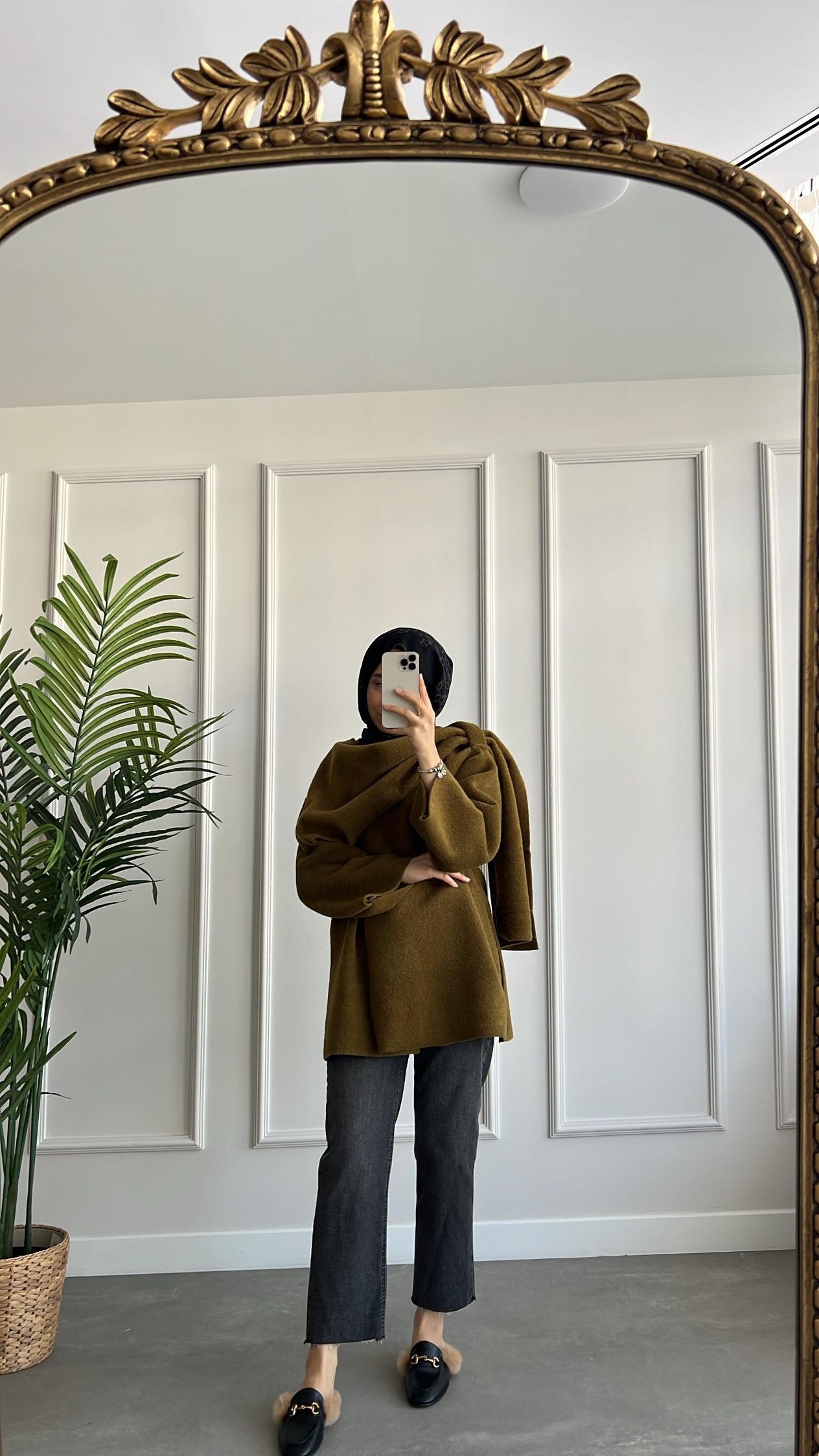 Zara Model Yüksek Bel Mom Jean - Füme