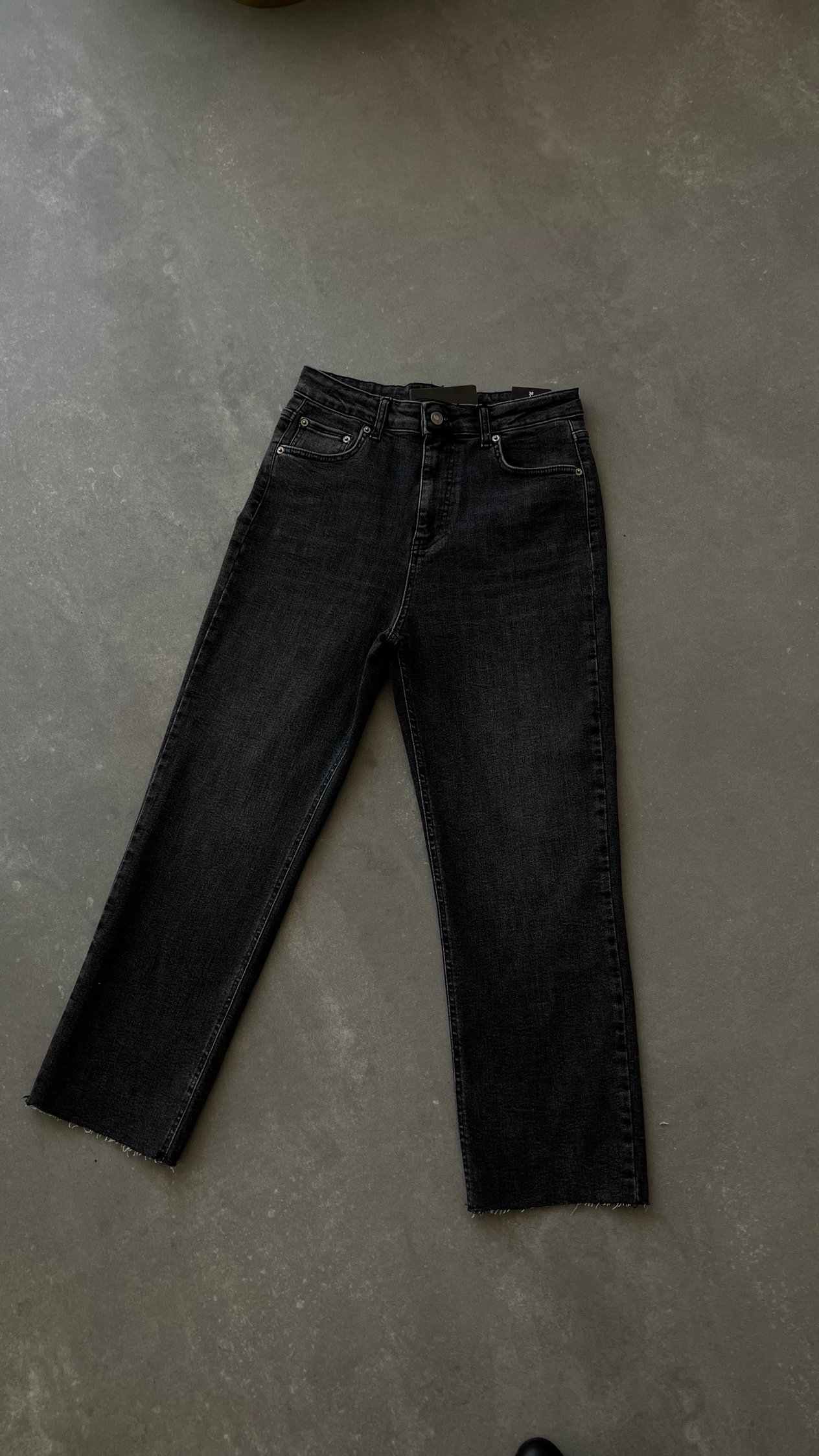 Zara Model Yüksek Bel Mom Jean - Füme