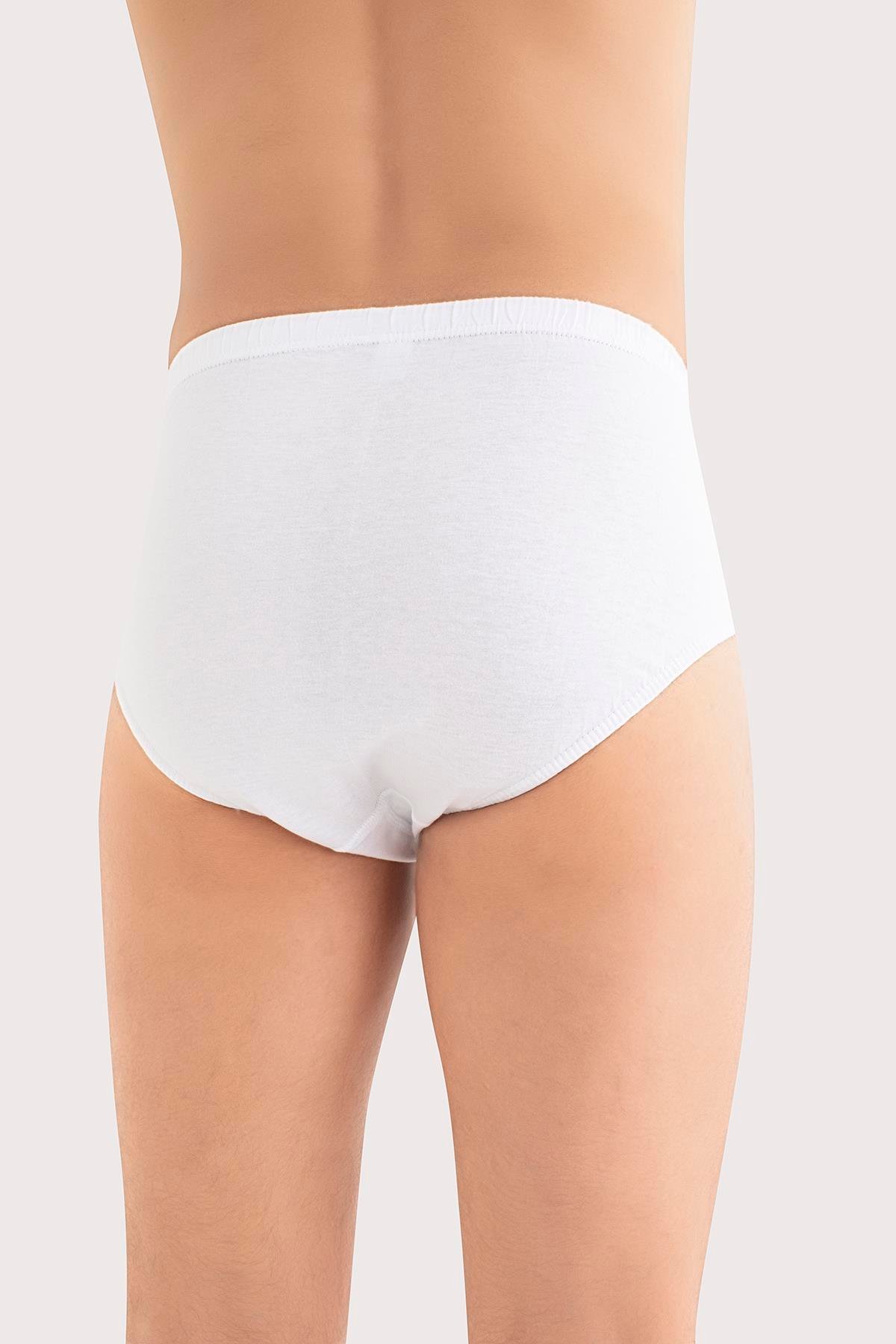  Erkek Külot Slip %100 Pamuk Karışık Renkli 3'lü Paket Beyaz Siyah Gri
