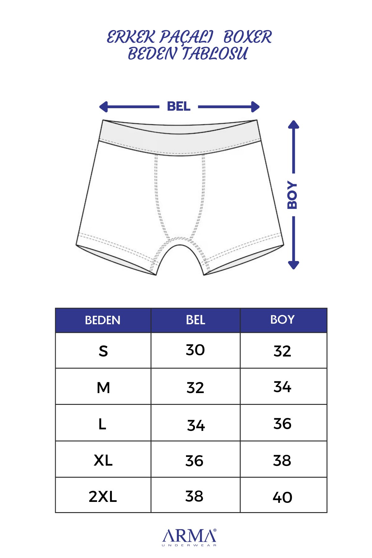  Erkek Paçalı Külot Boxer 6'lı Paket Beyaz %100 Pamuk Penye 