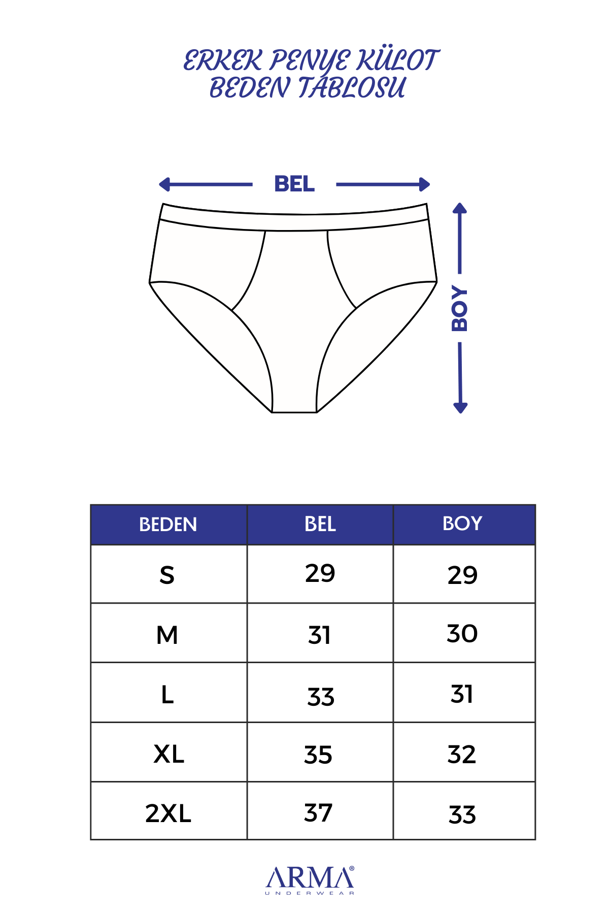 Erkek Pamuklu Külot Slip Beli Lastikli 3'lü Paket Renkli