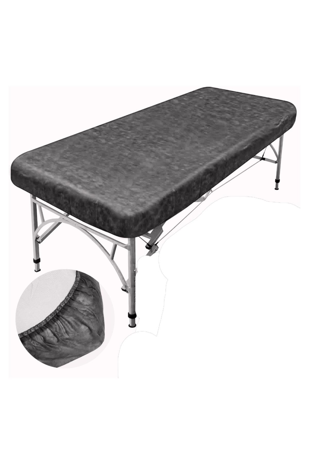 Siyah Lastikli Sedye Örtüsü 100 Adet 80X220 Cm