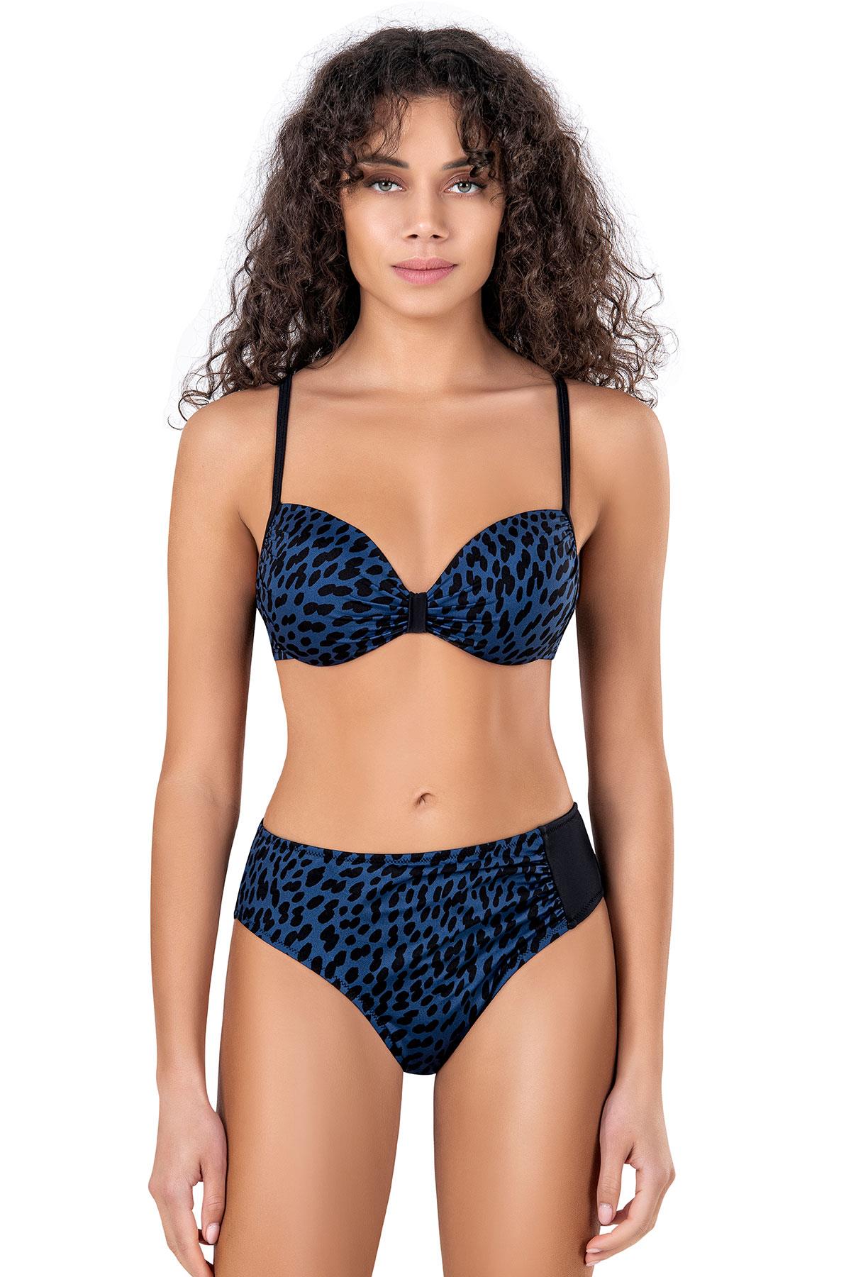 Endeep Kadın Leopar Desenli Destekli Bikini Takımı