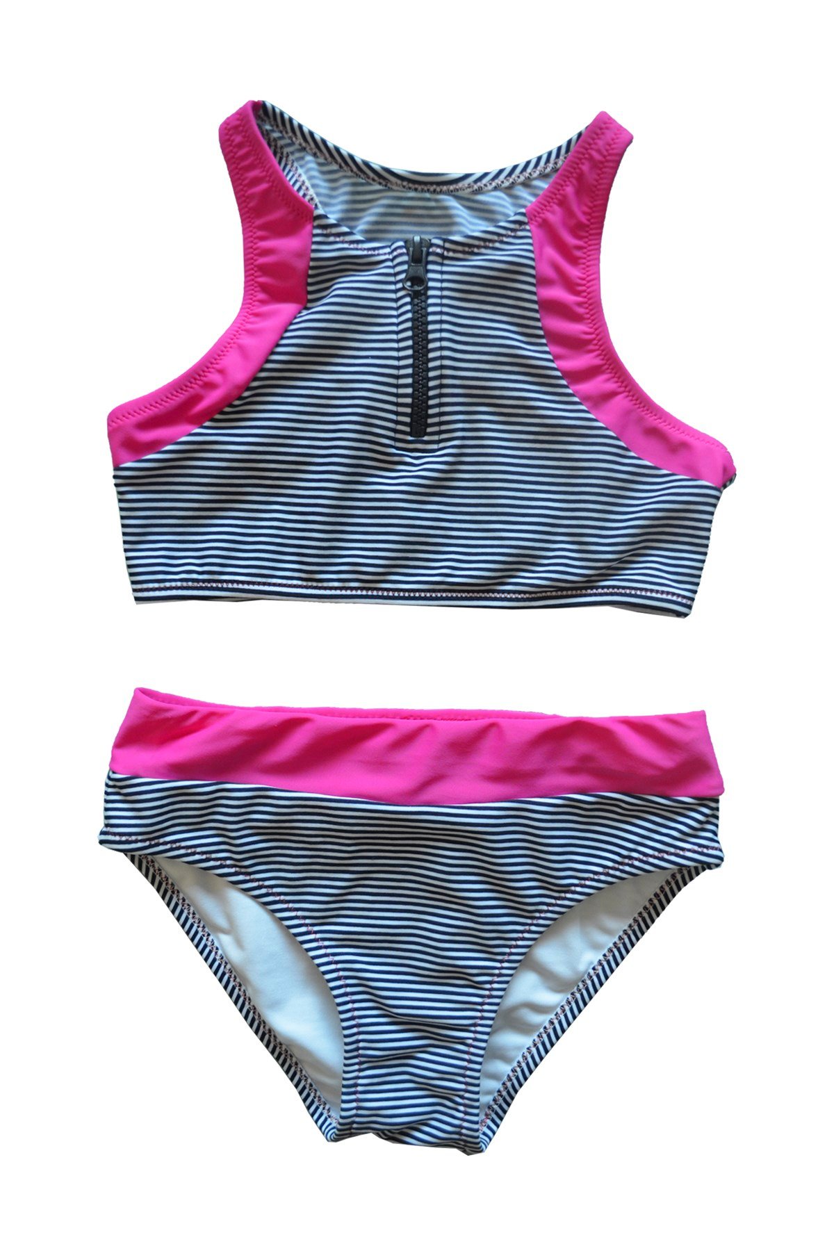 Endeep Genç Kız Fermuar Detaylı Büstiyer Bikini Takımı