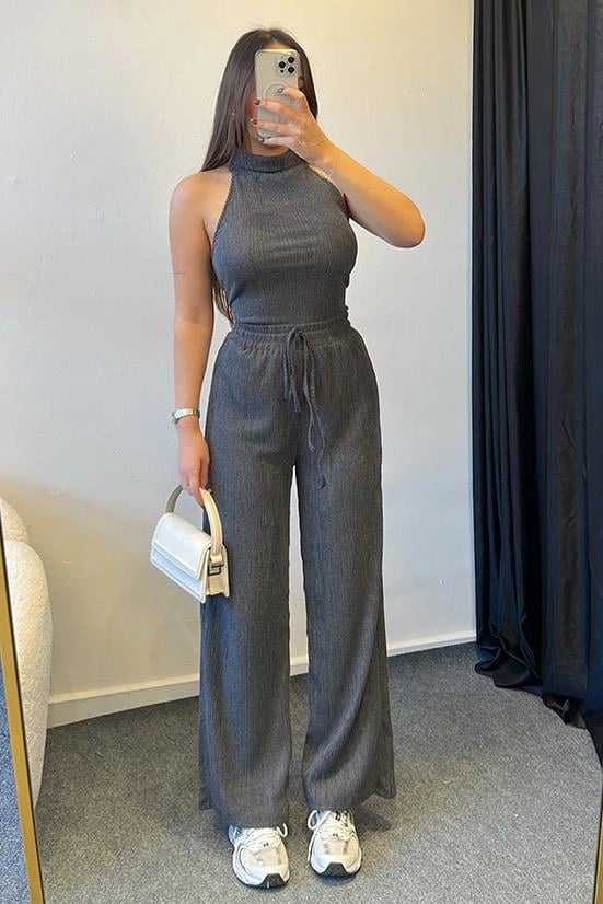 HALTER YAKA BLUZ TAKIM