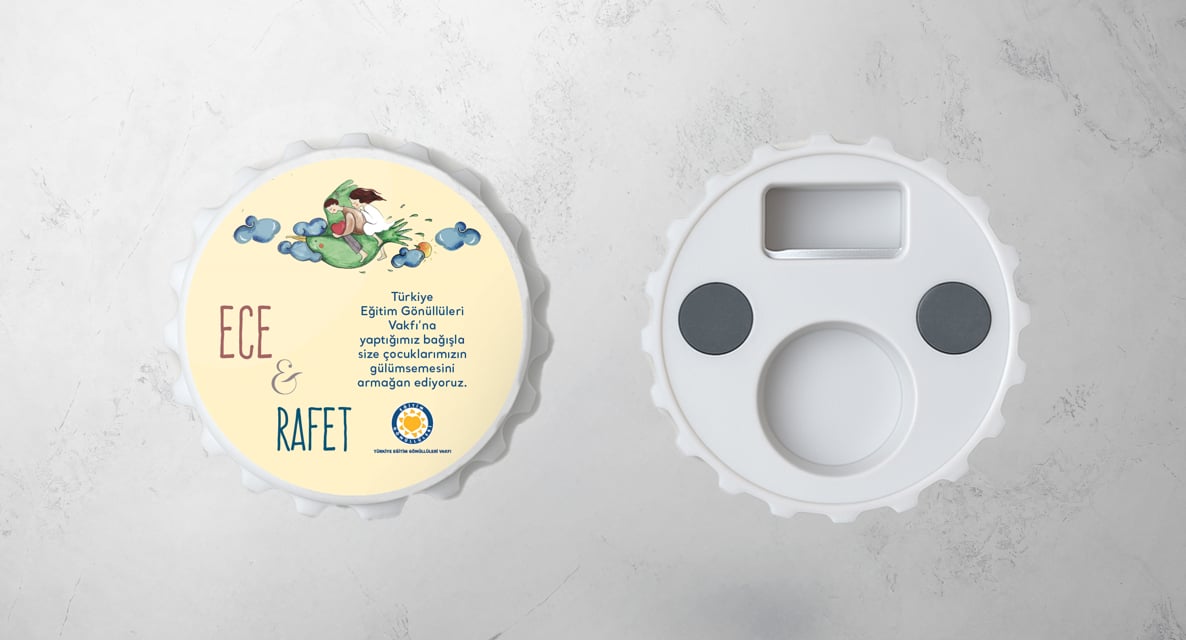 Görkem Şengüler TEGV Özel Tasarımı Lovebird Açacaklı Magnet
