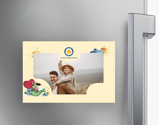 örkem Şengüler TEGV Özel Tasarımı Lovebird Çerçeve Magnet