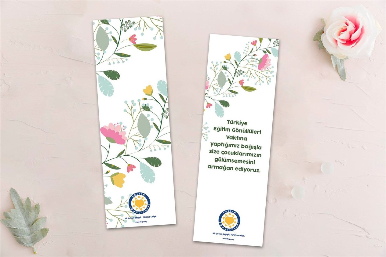 Umut Çiçekleri Kitap Ayracı