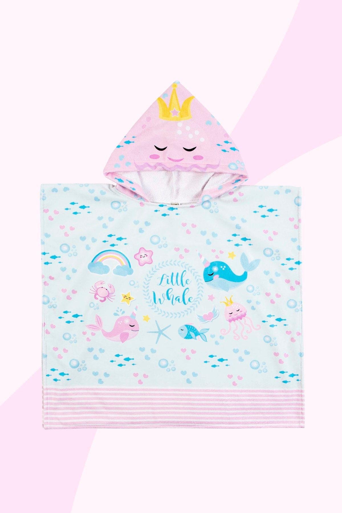 Bebek Çocuk Panço Plaj Havlusu Little