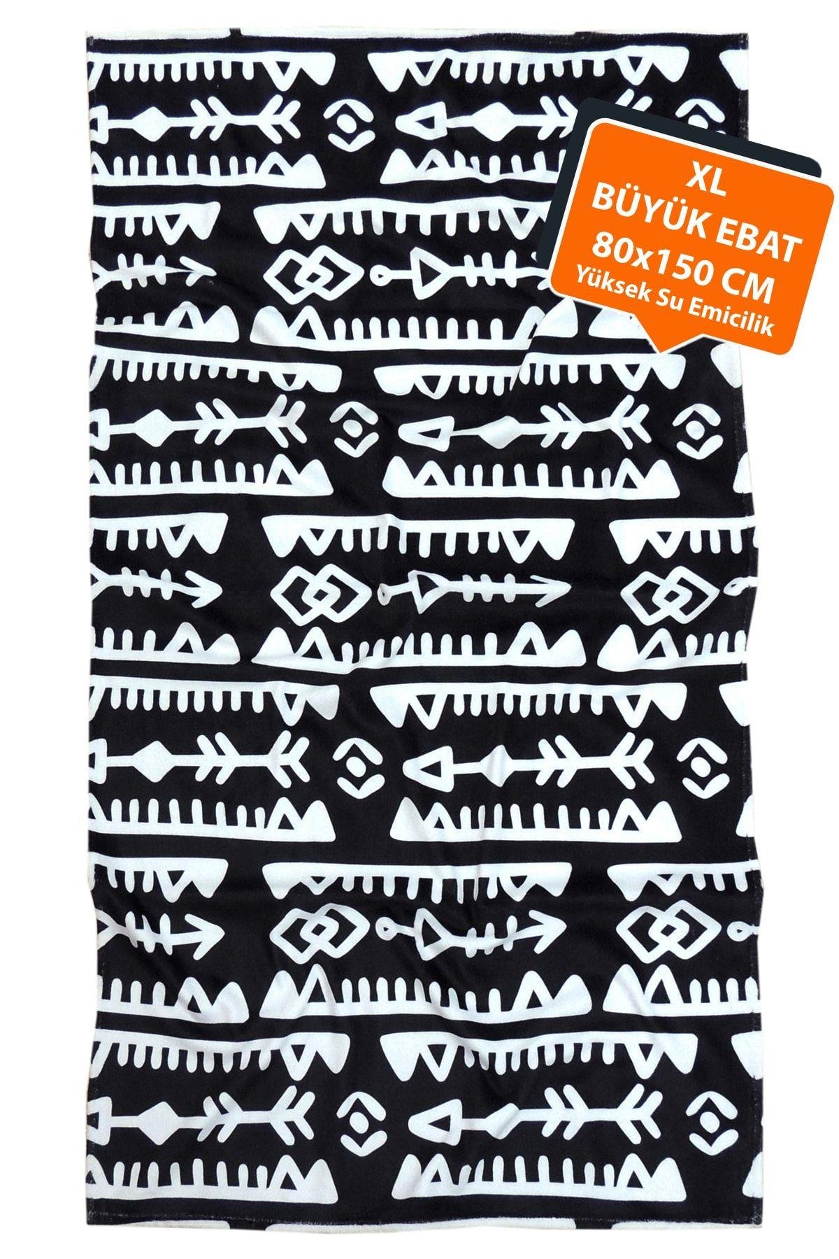 Plaj Havlusu Ethnic Siyah 80x150 cm E43pr0650024hm