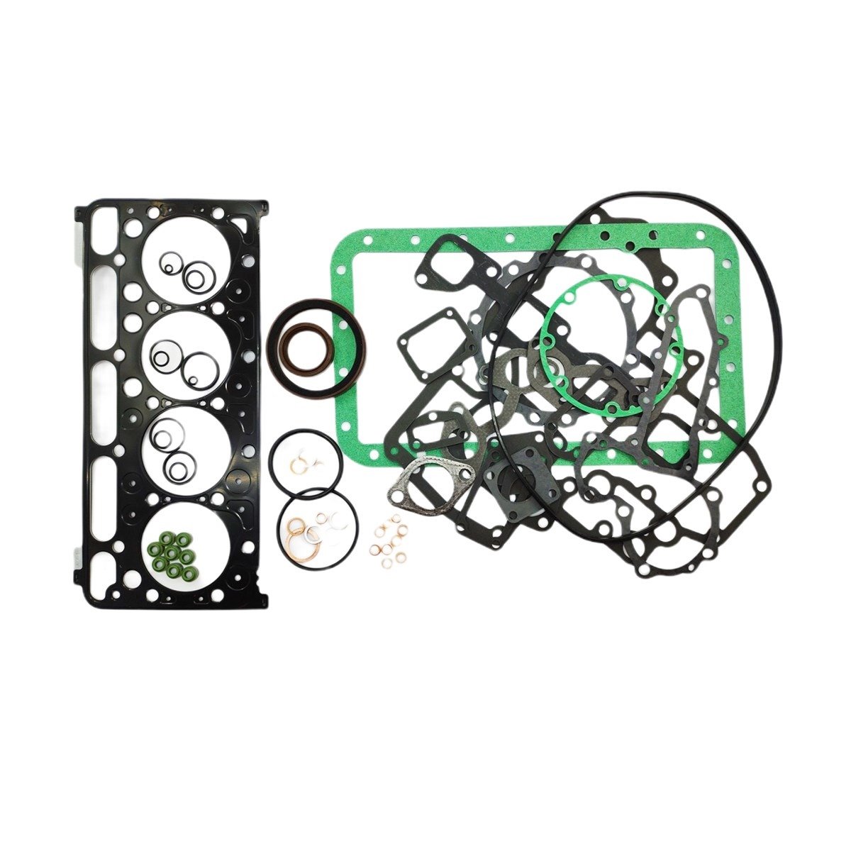 JUEGO DE JUNTAS DE MOTOR (COMPLETO - CABEZA DE CILINDRO ACERO): KUBOTA / V2203